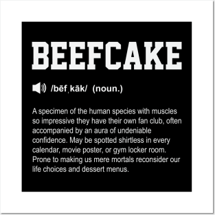 Beefcake Funny Dictionary Gym Meaning Posters and Art